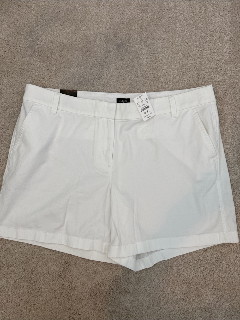 NWT J.Crew 16 white shorts